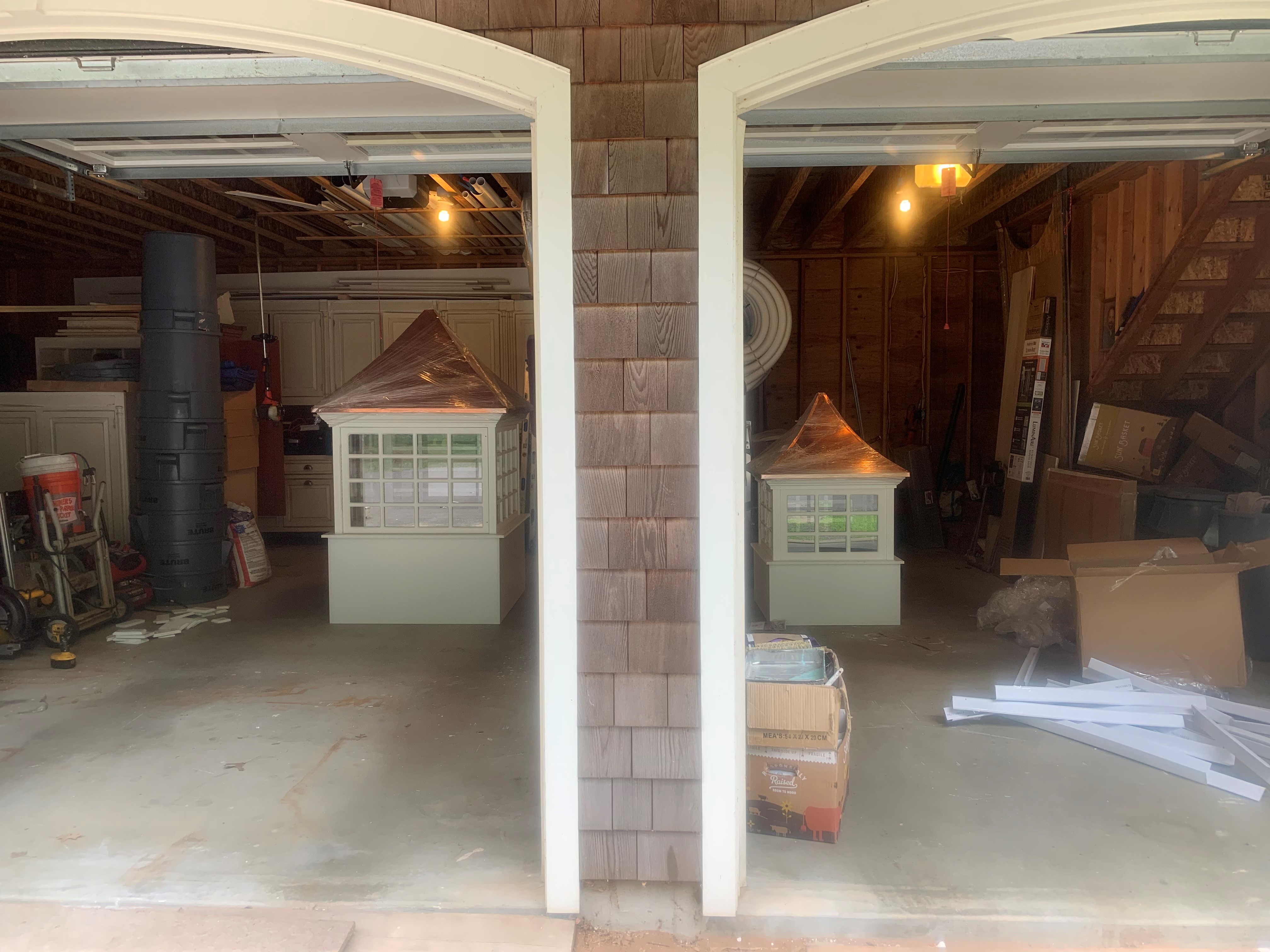 Cupolas in the garage